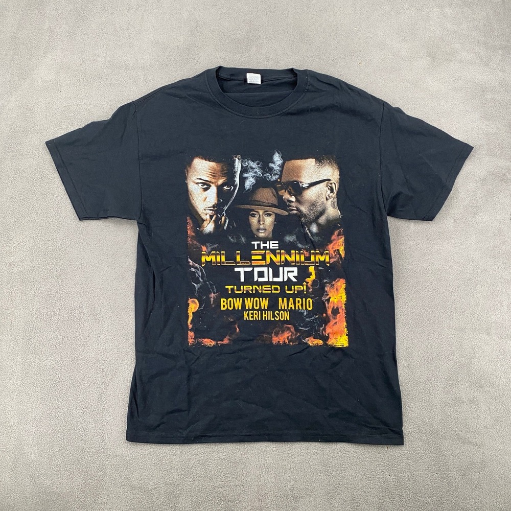 The Millennium Tour 2022 T-Shirt Bow Wow Mario Keri Hilson Black Medium